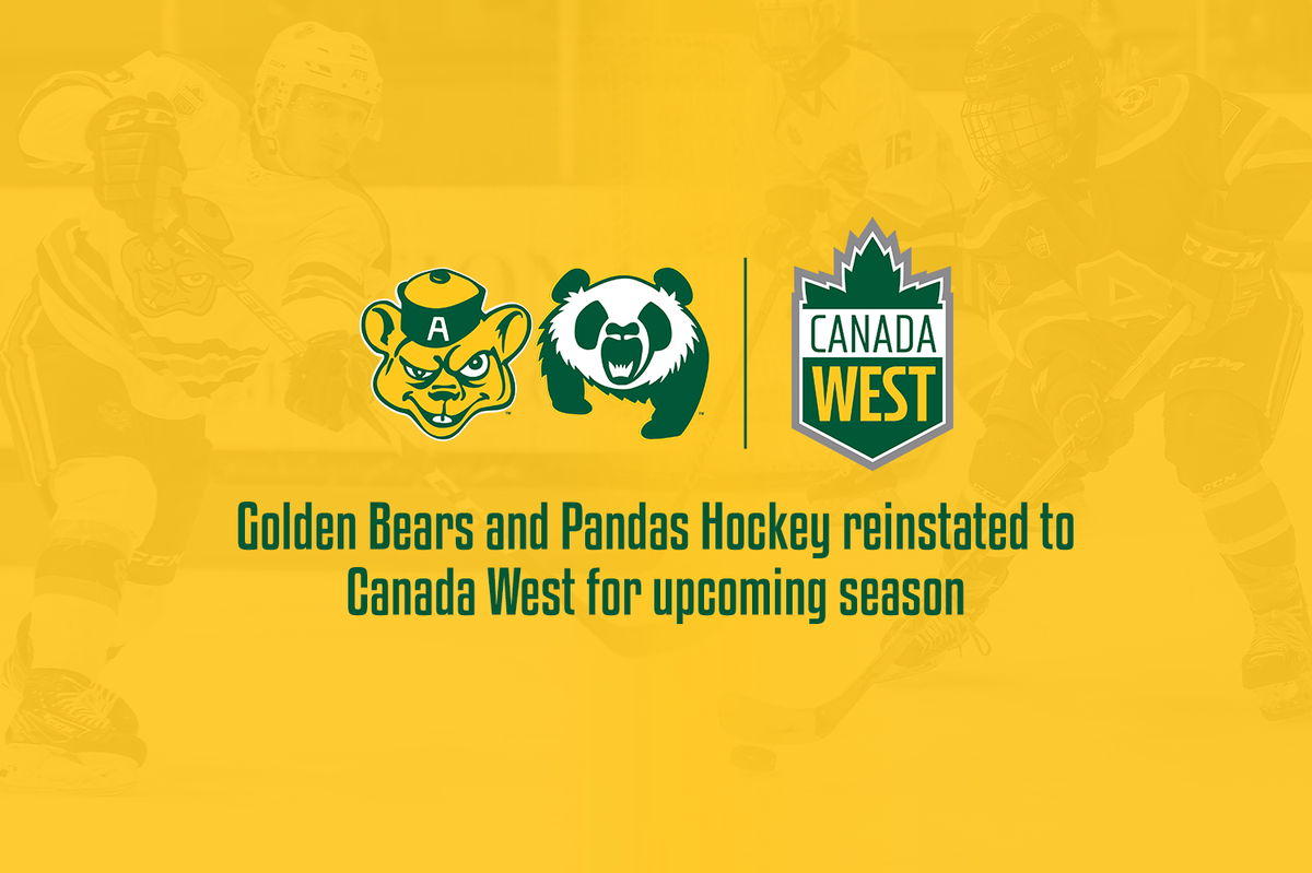 Bears and Pandas Hockey teams have been reinstated by Canada West for the 2020/21 season thanks to support from alumni.

A decision still to be made by October 8 regarding the overall playing of the 2020-21 season by Canada West.

More details here:  ow.ly/Ru2b50ASU2b