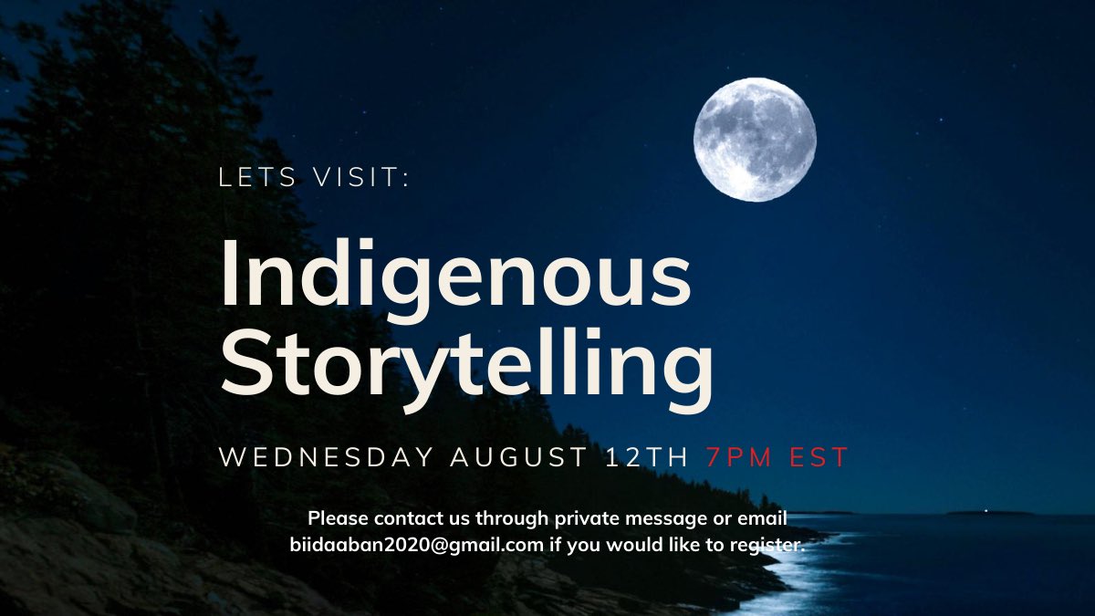 biidaaban2020's tweet photo. We’d love to have you all join us for our second Let’s Visit session on August 12 at 7PM EST. Thanks to @CdnRoots for helping to make this project a success! #IndigenousYouthRise #LetsVisit #Biidaaban2020 #JoinTheConversation https://t.co/WmJdalsCz9