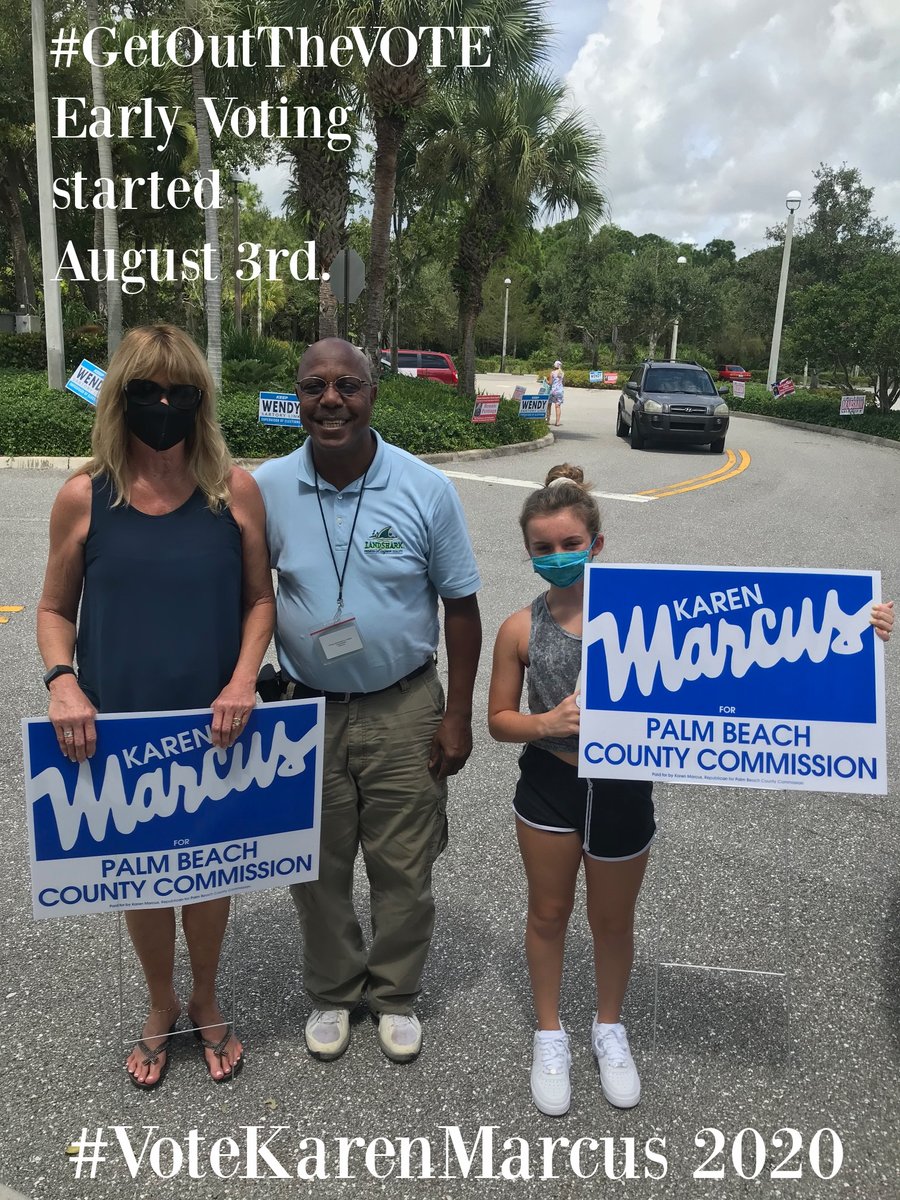 KarenMarcus16's tweet photo. #EarlyVoting started August 3rd.
#GetOutTheVOTE
#VoteKarenMarcus2020 #PalmBeachGardensLibrary #JupiterCommunityCenter #Repblican https://t.co/3fK8UQ4J0a