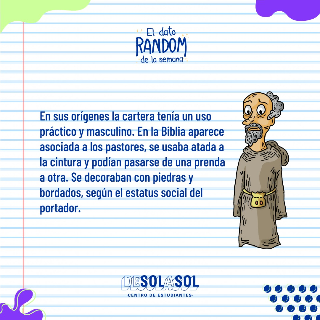 Desolasol_fda's tweet image. 📝 NUEVO DATO RANDOM DE LA SEMANA 📝

Hoy hablamos sobre la cartera. Te contamos como surgió y como fue evolucionando durante el paso del tiempo hasta convertirse en un ícono mundial de la moda.

✨Ilustraciones por: @morapetraglia 

#DatoRandom #Cartera #Moda #Desolasol #Diseño