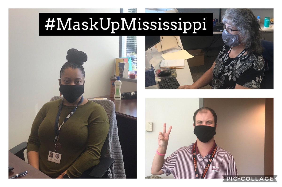MSDeptofRevenue's tweet photo. The DOR is doing our part, do yours too by following the Governor's mask mandate! #MaskUpMississippi https://t.co/SGLnmT6ZMR