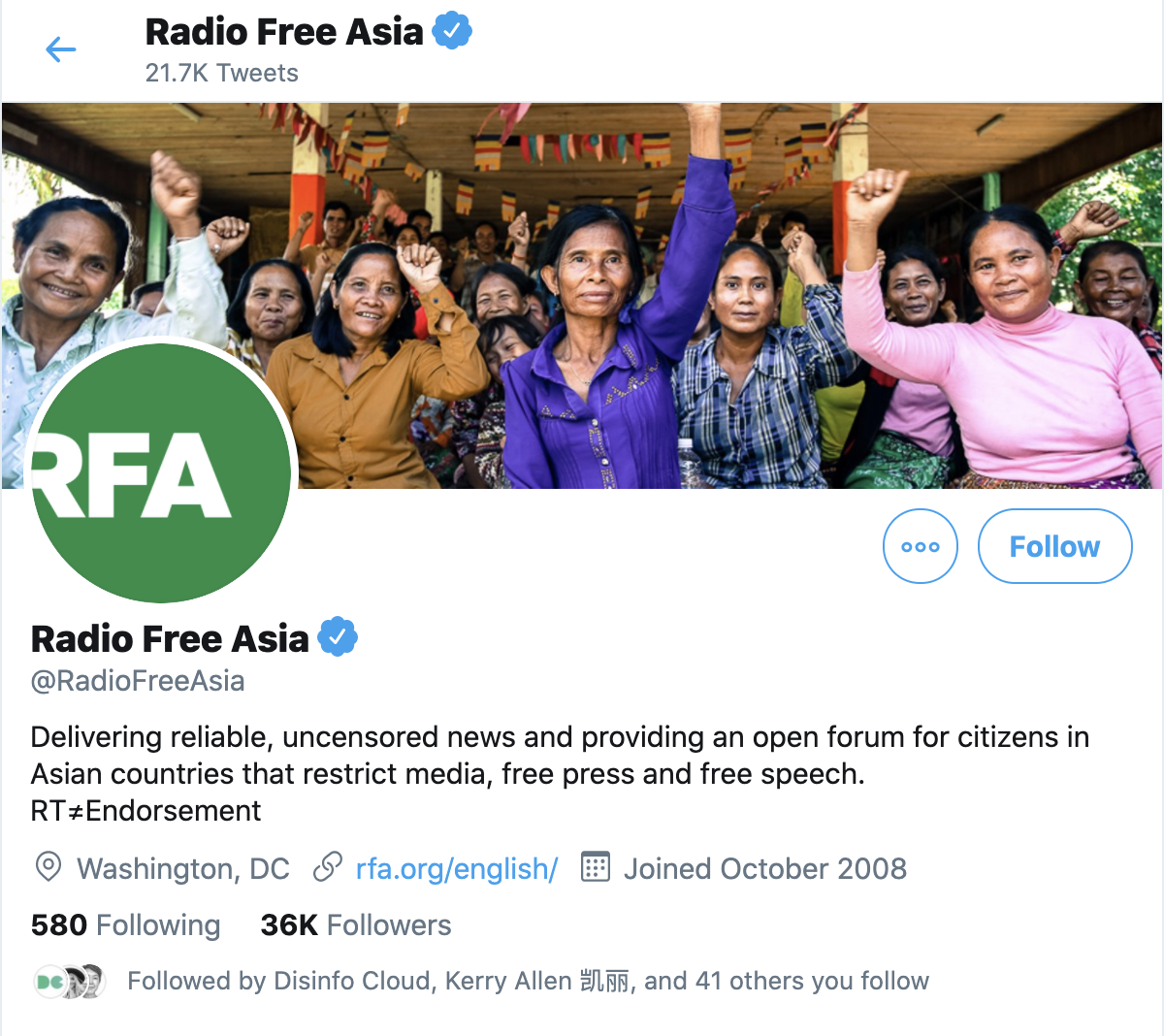 I keep being asked about the CBC, Press TV, Al Jazeera, TRT, etc. I've already addressed this. Please read the thread. Twitter says only accounts from US, UK, France, Russia and China are being labelled. Radio Free Asia and Radio France are not labelled, thanks  @noalsilencio