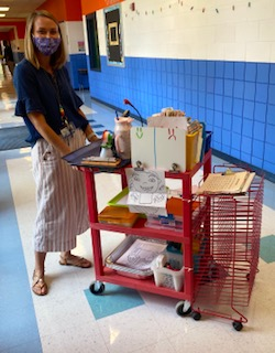 West Elementary - Masks - Social Distancing - Hand Washing along with ART ON A CART.  This allows students in PK-5 to stay in their room with teachers moving to their room for activities.