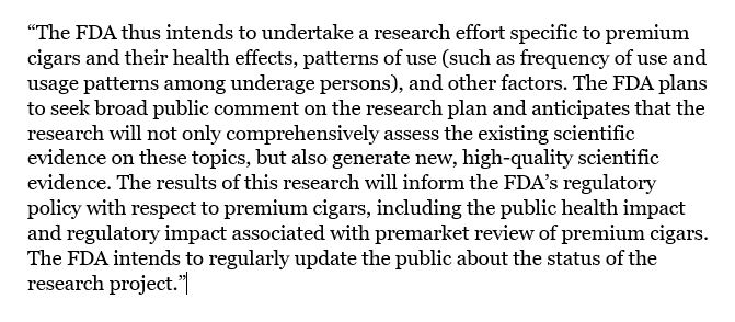 LanceChurchill's tweet photo. Wait, @SteveFDA requires every small vape company to pay for, do the research &amp; develop the evidence on their own for their PMTAs. 
But @US_FDA is offering to do it all for free for small premium cigar makers in a process that will take years. Something is very wrong here. https://t.co/ew1y8Xrl5t