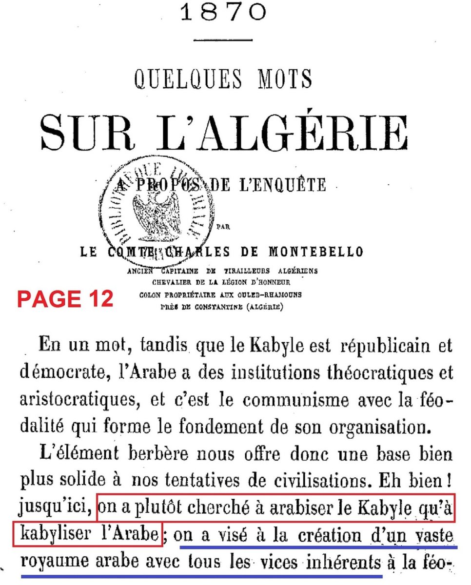 Quelques livres qui parlent de l'arabisation faite par les français en Algérie et au Maroc.