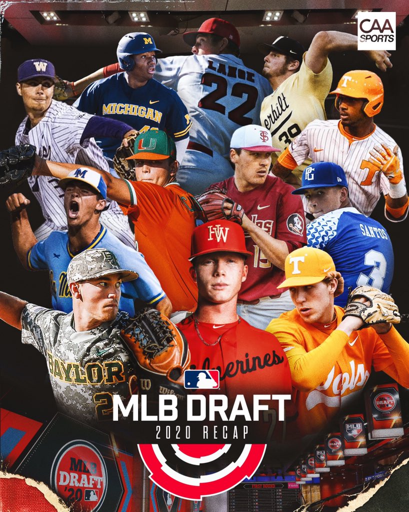 CAA_Baseball's tweet photo. Congratulations to the entire #CAAFam on another phenomenal #MLBDraft season!⁣⁣ #CAANext https://t.co/1VOAE6DF3p