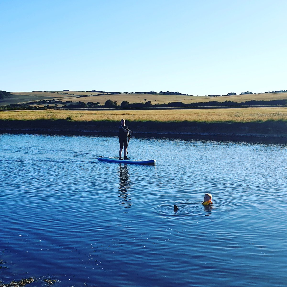 Had a great evening tonight trying something new #paddleboarding #cuckmereriver #summerevenings