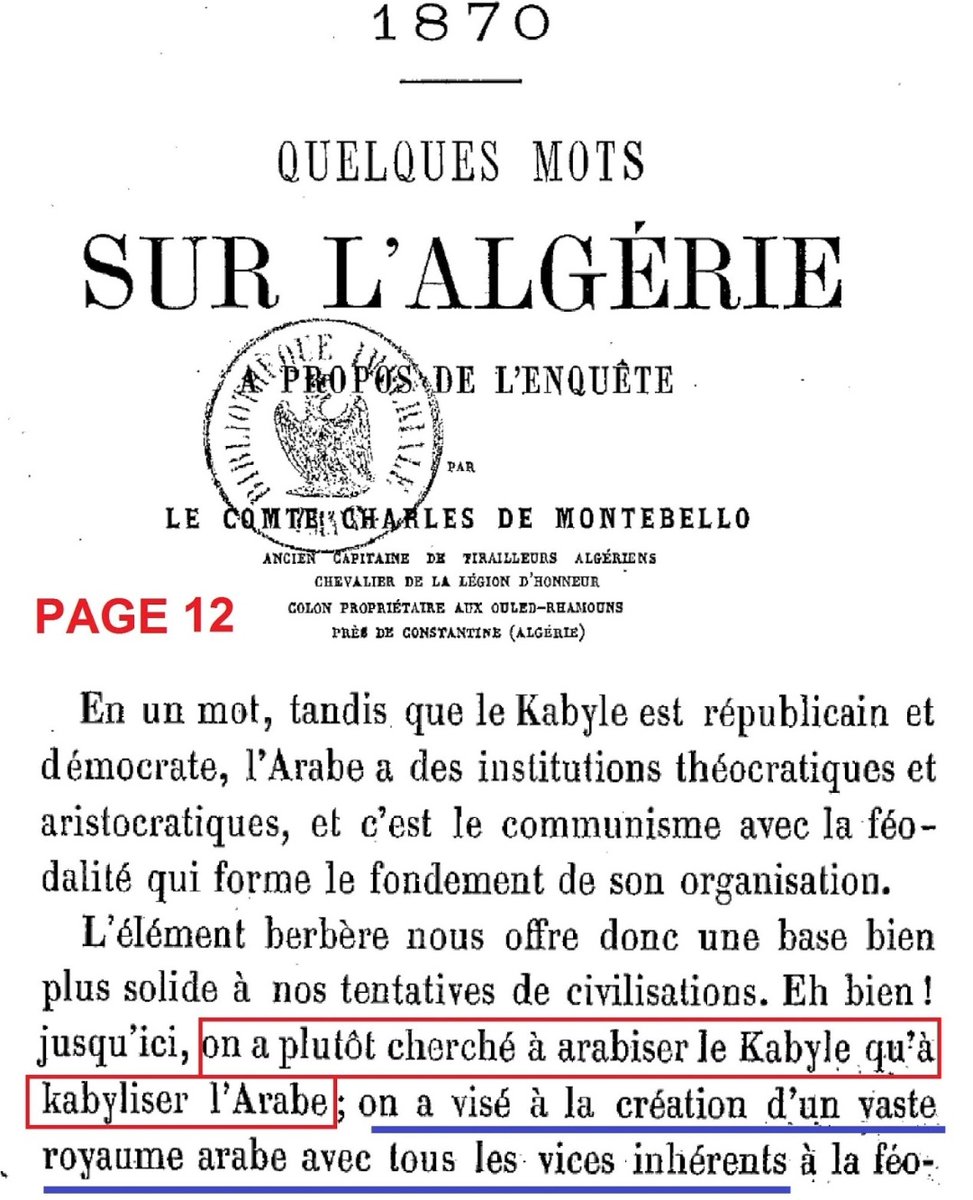 Voilà qui dirige les bureaux arabes, les français et l'association des oulémas musulmans algériens
