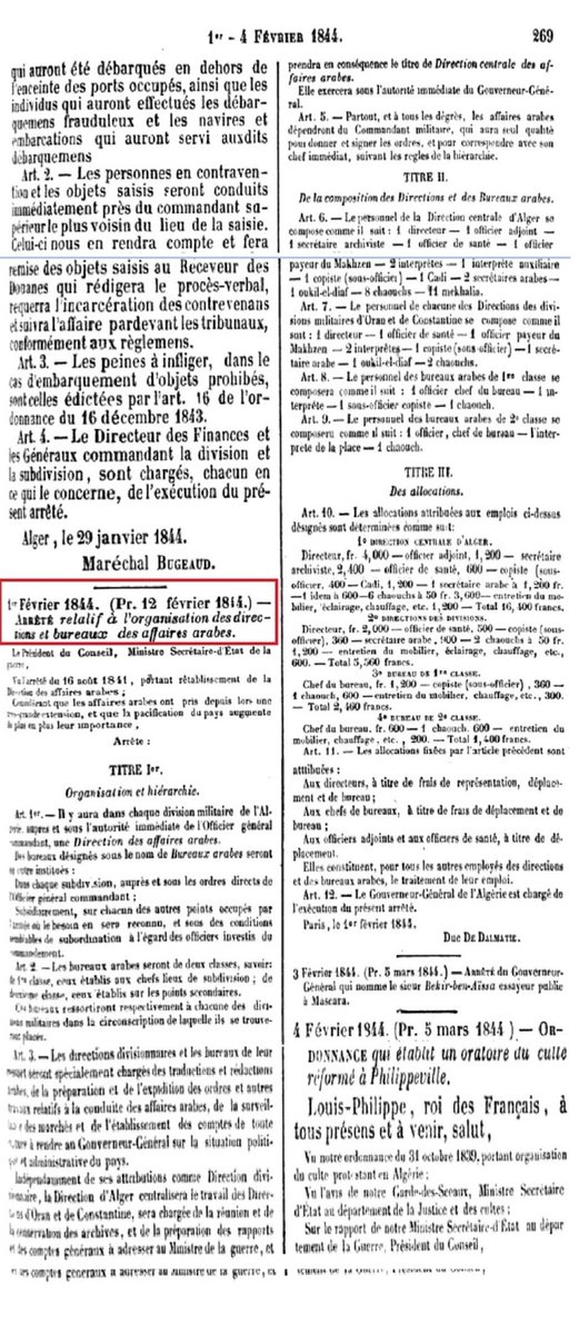 Voici une autre preuve que la France était pour l'arabisation de l'Algérie, Recueil des actes du gouvernement de l'Algérie.