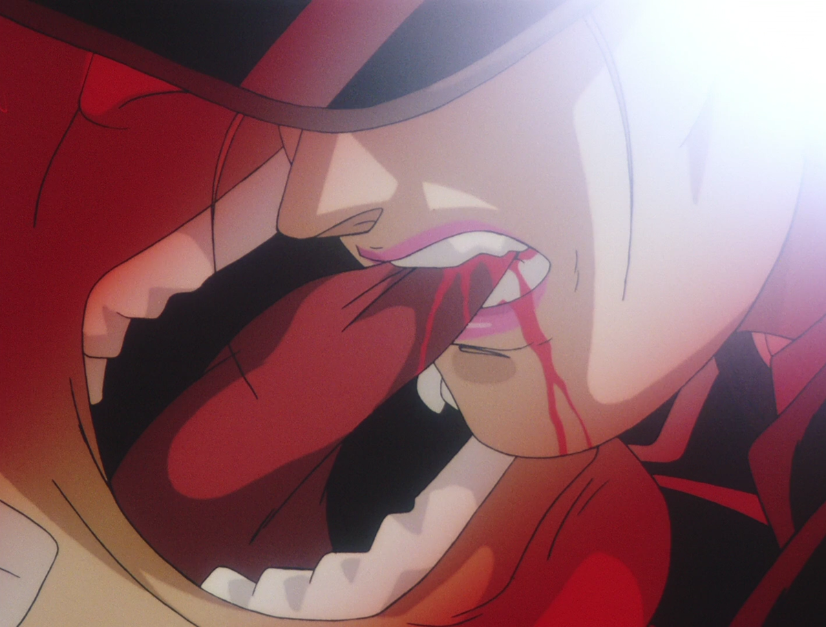 There are some gay panic-style jokes where he forces himself on subordinates, sadism, and his name is, depending on translation, Hermann von Diett or Herr Mafroditte.