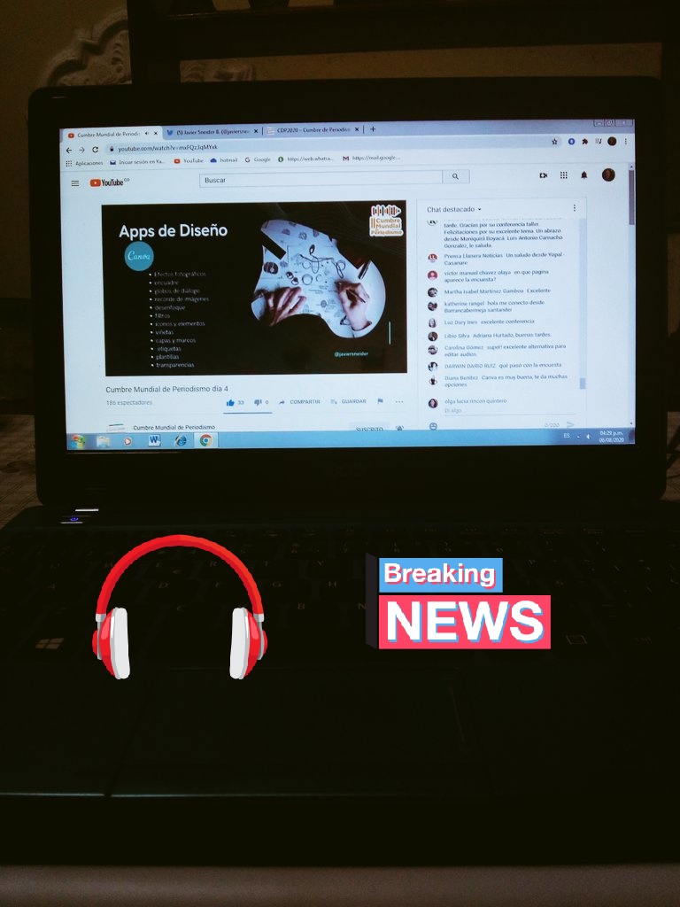 olgalucia07's tweet photo. #AEstaHora en #CPD2020 #CumbreDePeriodismo @FECOLPER #Aprendiendo herramientas para mejorar cubrimiento periodístico con @javiersneider 😊👌🎤🎧 #Tecnologia 📲💻📱⌨️🖱️ https://t.co/GxY0L9hke5