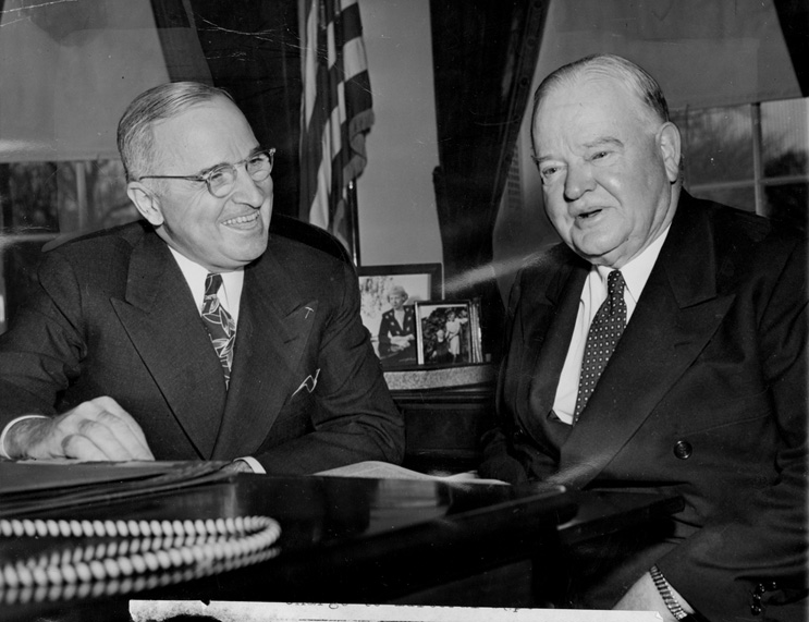 Former president Hoover wrote a memo in May 1945 urging Truman to find another way to end the war by altering surrender terms. MacArthur called it “a wise and statesman-like document, which if enacted would have obviated the slaughter at Hiroshima and Nagasaki."