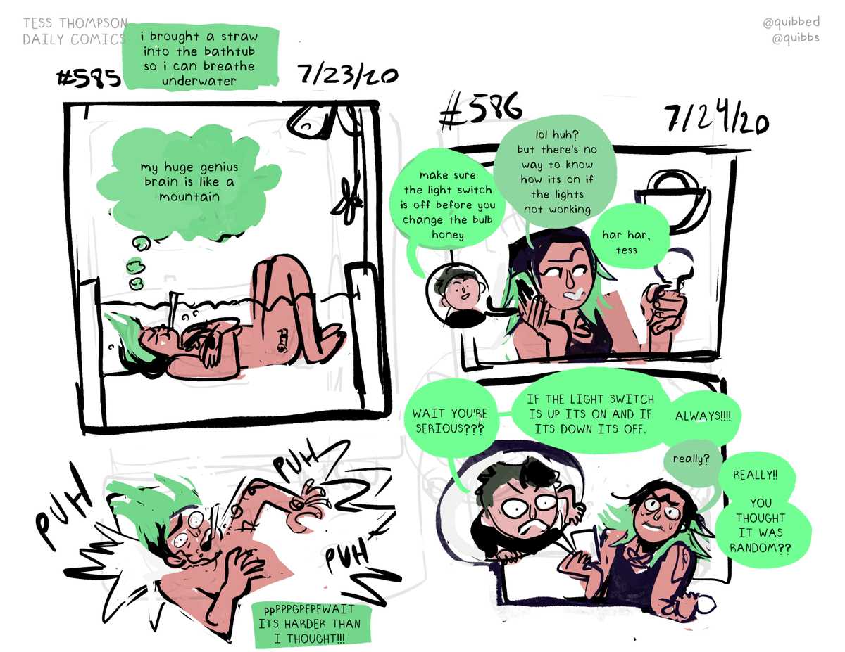 DAILIES... MY DAILY COMICS!! still catching up. this week i was alone so i was feral. anyways here's where you can read all of them!https://t.co/Z5RDjqIh0U