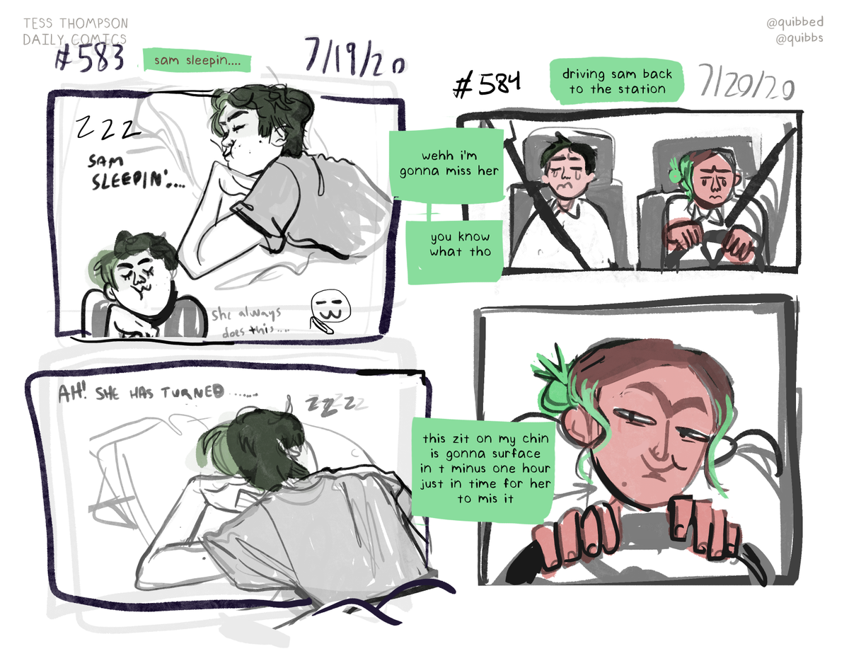 DAILIES... MY DAILY COMICS!! still catching up. this week i was alone so i was feral. anyways here's where you can read all of them!https://t.co/Z5RDjqIh0U
