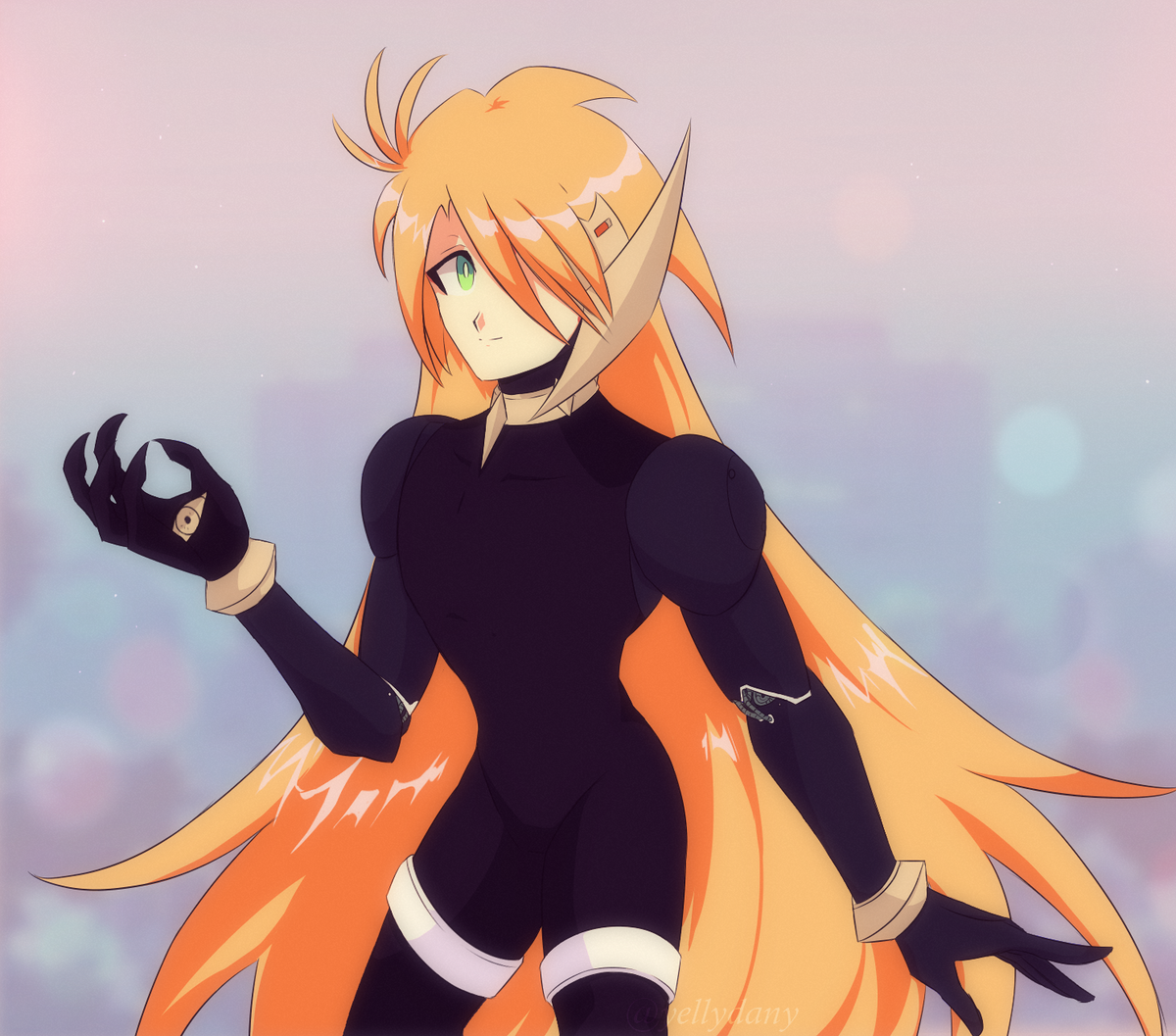 YellyDany's tweet image. My most recent artwork! Ft my Reploid OC Media ❣️

I had been wanting to draw in the 90's anime style for a while and here it's my first attempt! 

#megamanX #reploidOC #fanart #under500gang #originalcharacter