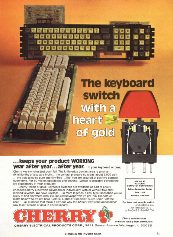 the keyboard switch with a heart of gold