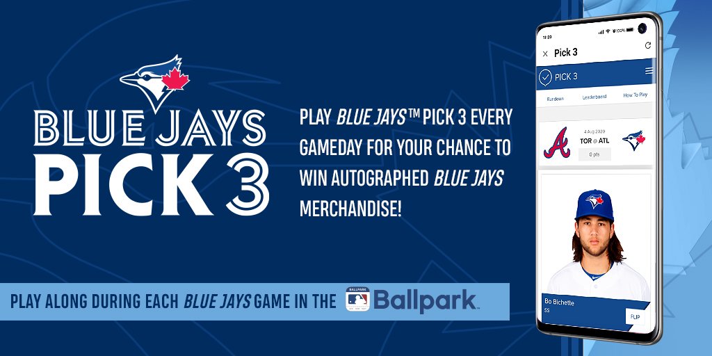 Toronto Blue Jays on X: Play Pick 3 for a chance to win autographed #BlueJays  gear:  Who are you taking? 🤔   / X