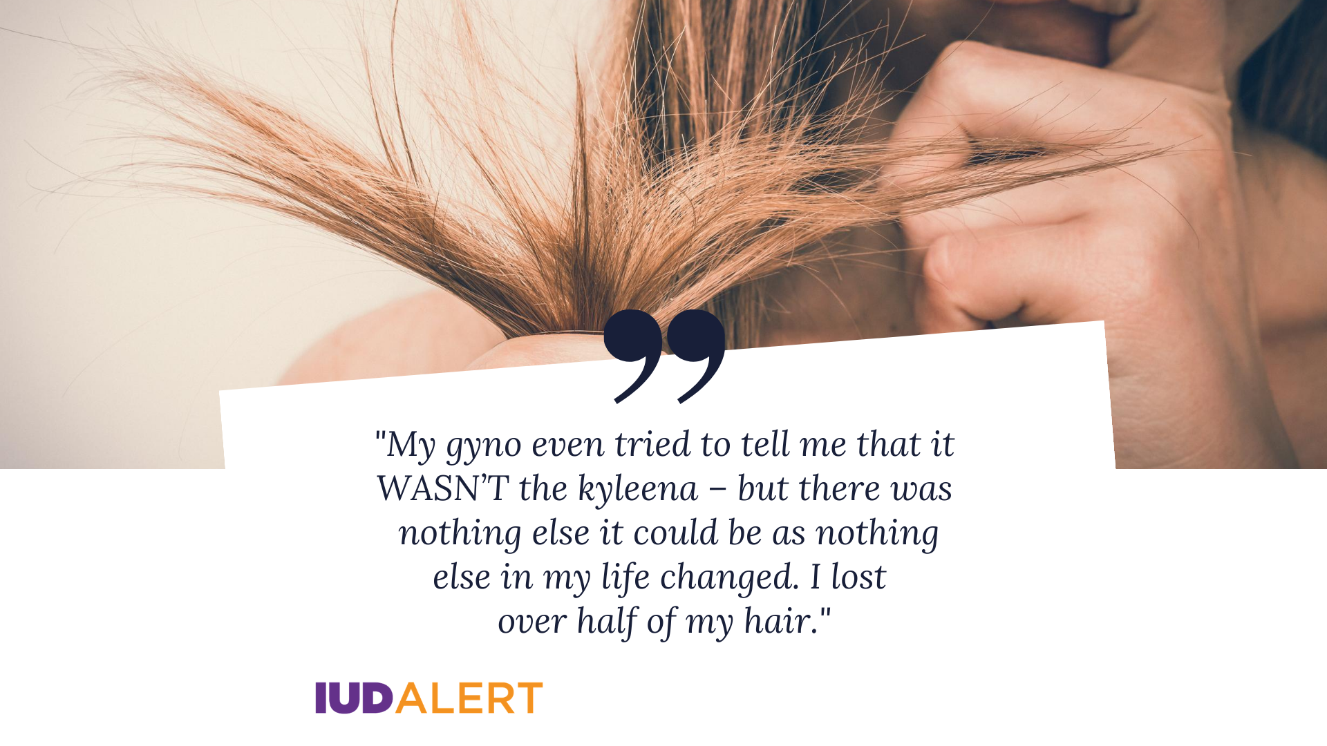 IUDAlert on Twitter: "If a woman is experiencing hair thinning or hair loss  after getting an IUD, and she didn't have hair loss before that, it is  possible it is a direct