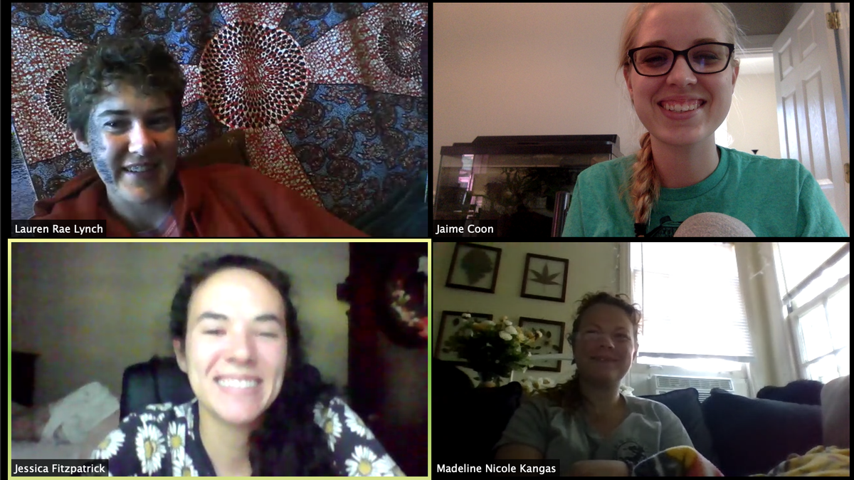 jaimejcoon's tweet photo. Still doing 'lab meetings' after moving to a new state is a major bonus of Zoom being so accessible. #ConservationCrew https://t.co/aSsAeToTu0