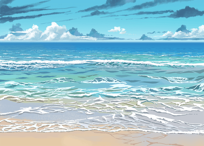 夏の景色のtwitterイラスト検索結果 古い順