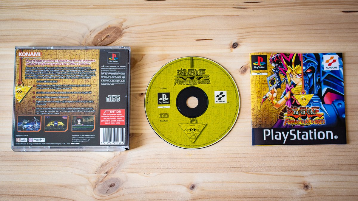 LaGammaCave's tweet photo. Jour 157

🎮 : Yu-Gi-Oh! Forbidden Memories
📺 : PlayStation
⌨️ : Konami
🗓️ : 22 Novembre 2002

#YuGiOhForbiddenMemories #YuGioh #Konami #PlayStation #Sony #PS1 #Collection #Jeuxvideo #Gaming #Game #Gamer #VideoGames https://t.co/Ppf8e2IEYt