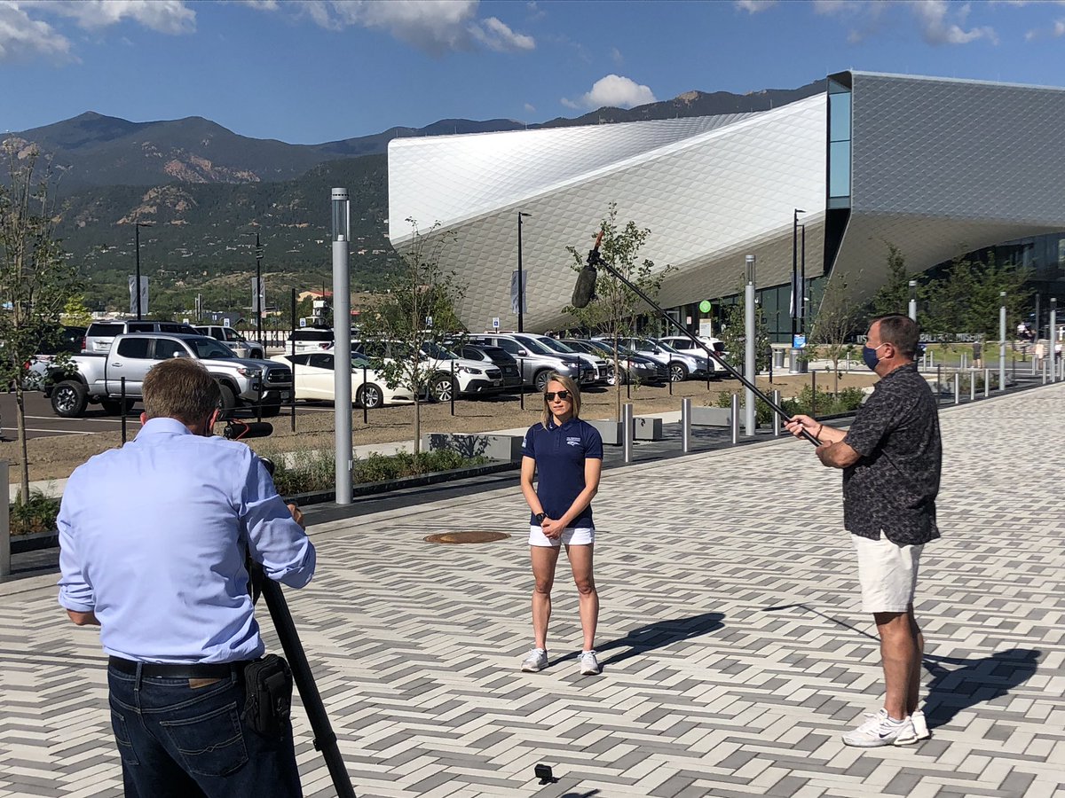 Tune in tomorrow morning 📺 <a href="/9NEWS/">9NEWS Denver</a> for a #givinggames interview with @ReneeTomlin <a href="/usatriathlon/">USA Triathlon</a> and <a href="/MattRenoux/">Matt Renoux</a> outside the *new* <a href="/USOPMuseum/">U.S. Olympic & Paralympic Museum</a>