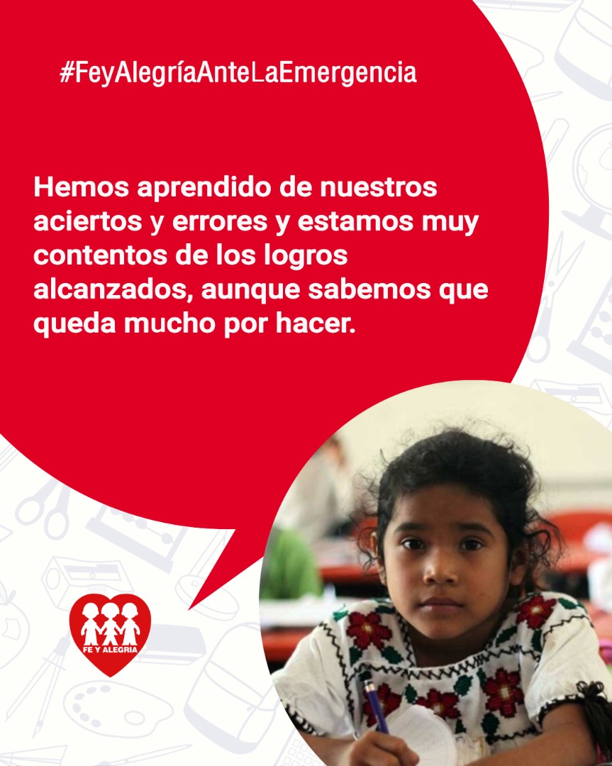 Dilania2019's tweet photo. Este año escolar 2019-2020 ha sido duro, atípico para Fe y Alegría y la comunidad educativa en general, pero ante las circunstancias respondimos, creamos e innovamos. #FeyAlegriaAnteLaEmergencia https://t.co/8m46cbUm1p