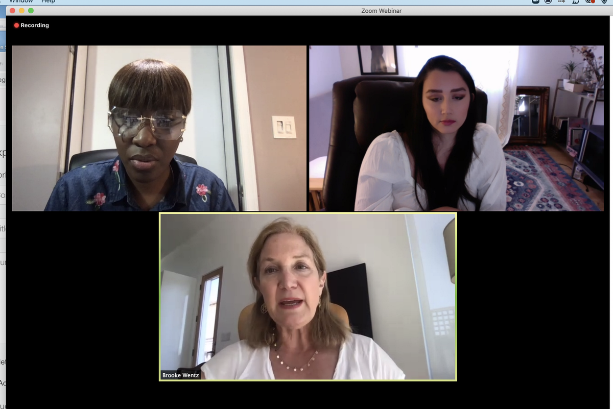 On the #SyncCommunity webinar with Satya Fuentes and Brooke Wentz getting some valuable nuggets of knowledge. I recently joined as a member so excited to learn from #musicsupervisors and #synclicensing professionals. It's an area for which I am very interested in.
