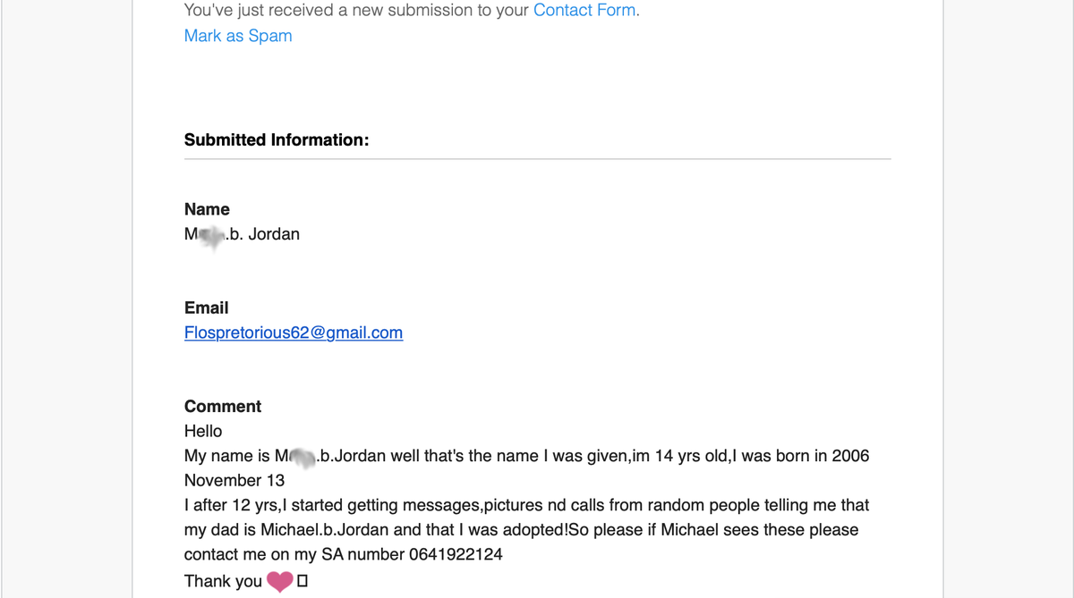 MichaelBJordan's tweet photo. Today's edition of "You Got The Wrong Michael Jordan" contact form emails has inspired me to remember the words of yet another famous MJ -- specifically the chorus of the classic hymn "Billie Jean." #nope #nottodaySatan #CallMaury #notthefather 🚫👶🏾 https://t.co/19aI8oW4FU