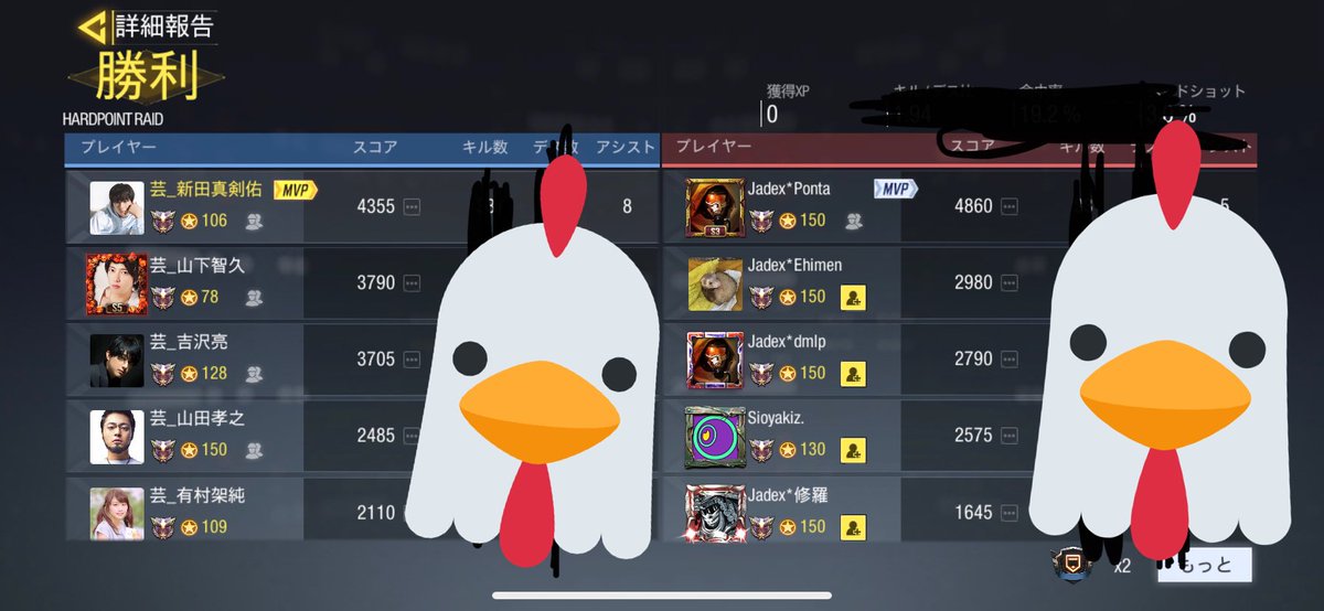 cod29575142's tweet image. GGLルール/bo3でスクリムさせていただきました。
✨芸能界クラン vs Jadexクラン✨

3-0で勝ちました。

だけど相手も作り立てのクランですごく強かったです。
Jadexさんのみなさんと楽しくできて良かったです💮　
ありがとうございました💯
#CoDMobile #codmスクリム #Jadexクラン #芸能界クラン