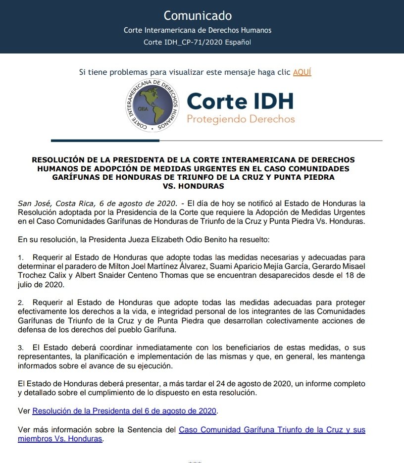 👩🏾‍💻 Puedes encontrar más información aquí: 
corteidh.or.cr/docs/comunicad…

#ProtegiendoDerechos