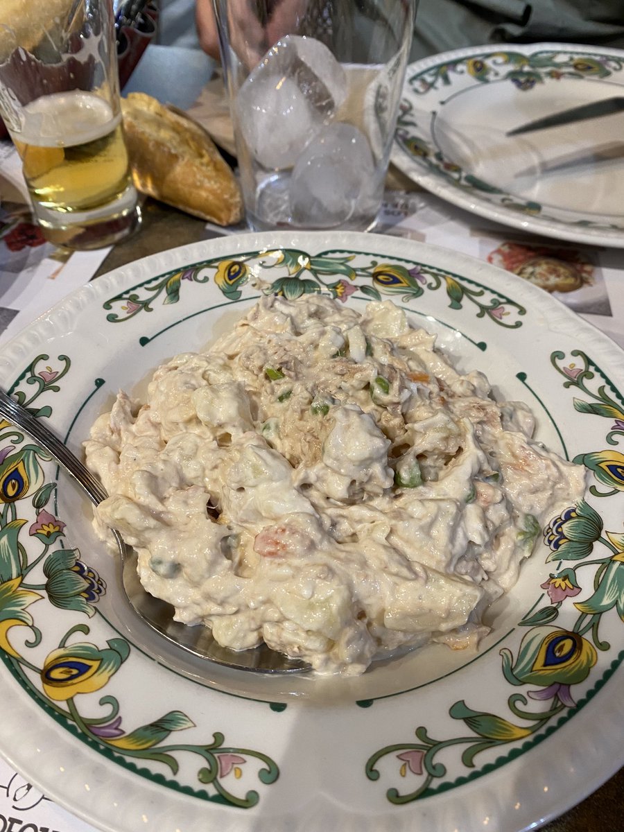 livins85's tweet photo. ⁦@EnsaladillaODER⁩  Ensaladilla de La Bodeguilla del Bar Jamón en el Puerto de Santa Maria, ⁦@La_Bodeguilla⁩ . Espectacular!! https://t.co/BESHqyHHIw