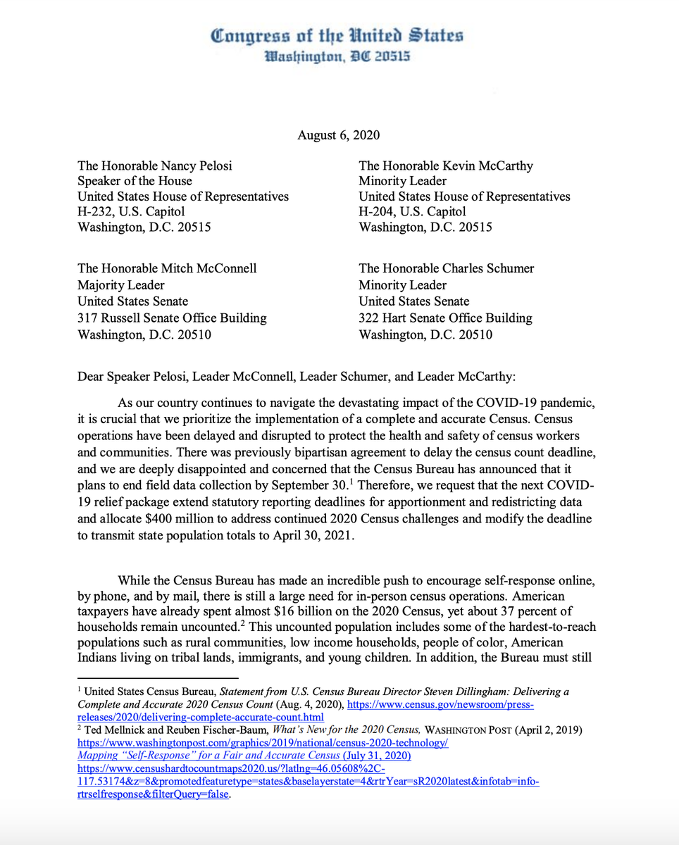 Screenshot of page 1 of the letter. The full text is linked in the original tweet.