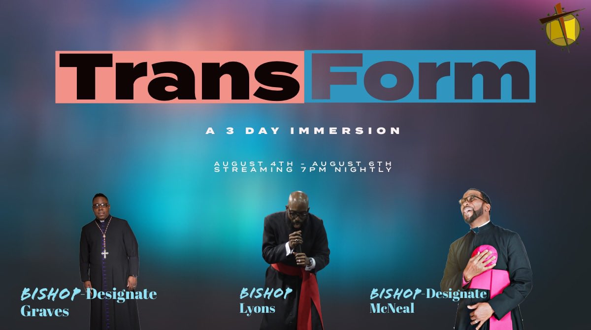 PL_Reformation's tweet photo. This is the last night of TRANSFORM! Join us at 7pm to hear Bishop Designate @CRMcNeal !!

You can watch from one of the following viewing platforms::::::: ROKU, AppleTV, Amazon Fire TV, CHURCH WEBSITE (https://t.co/FCi7ve6feV), PERISCOPE or FACEBOOK LIVE. https://t.co/ZmckKkcrPV