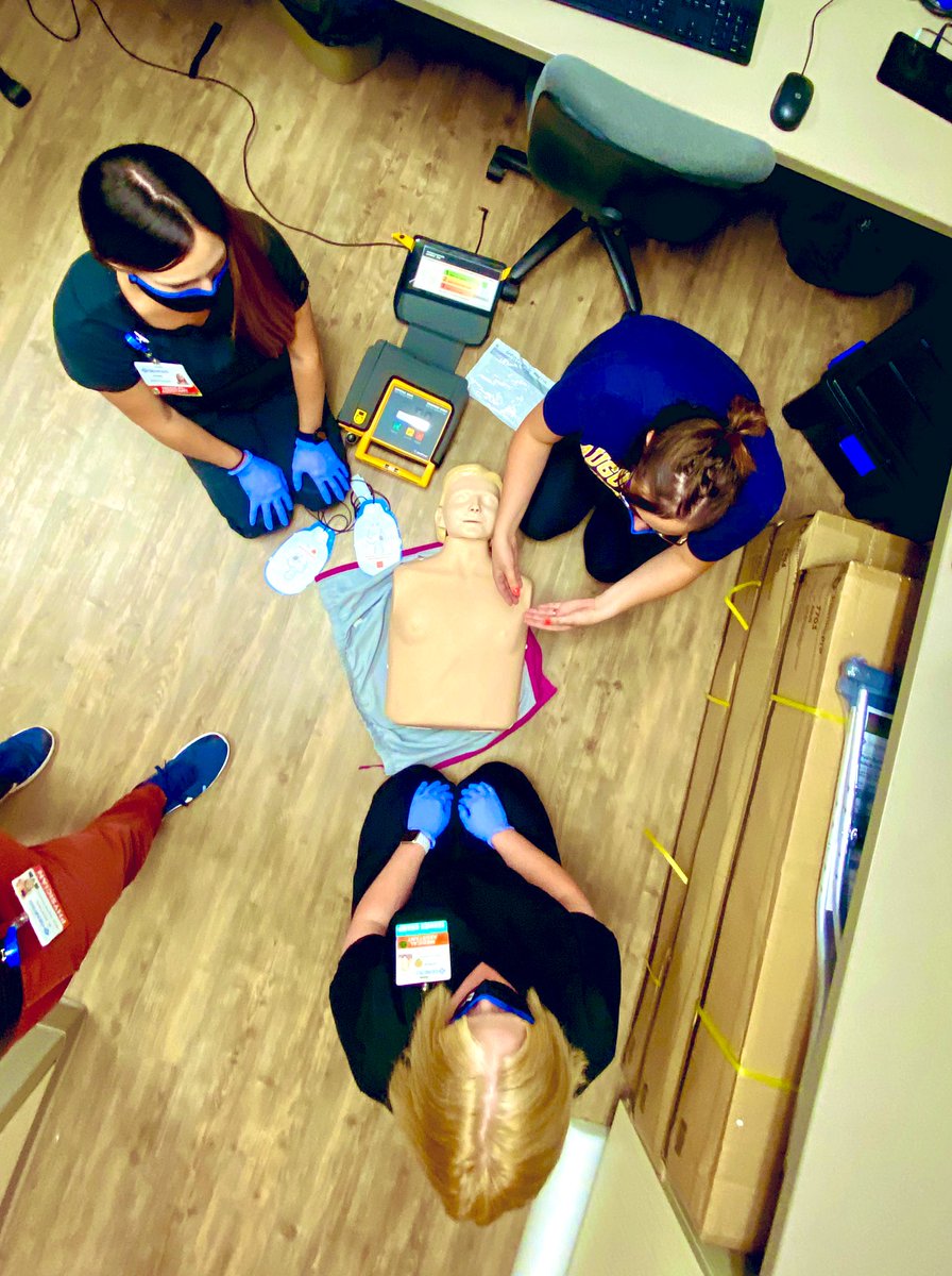 GenesisSportMed's tweet photo. Constant readiness helps us provide top care @GenesisSportMed! Life support training by @ATCsam! #readiness #genesissportsmed #gamechangers #genesishealth https://t.co/BY1Ly4zc9R