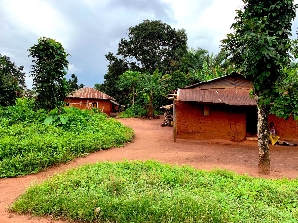Crumbling mud houses, a shrine, and I could count the number of houses in less than 30 minutes. Bad roads. One borehole.The children of the community have to trek to neighboring towns to go to school.Is this a 300 year old curse? Or just negligence of a community?