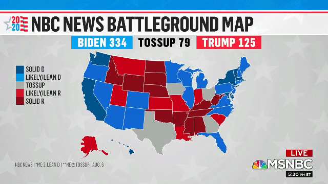 Jesse Rodriguez On Twitter Here S The First Nbcnews Battleground Map For 2020