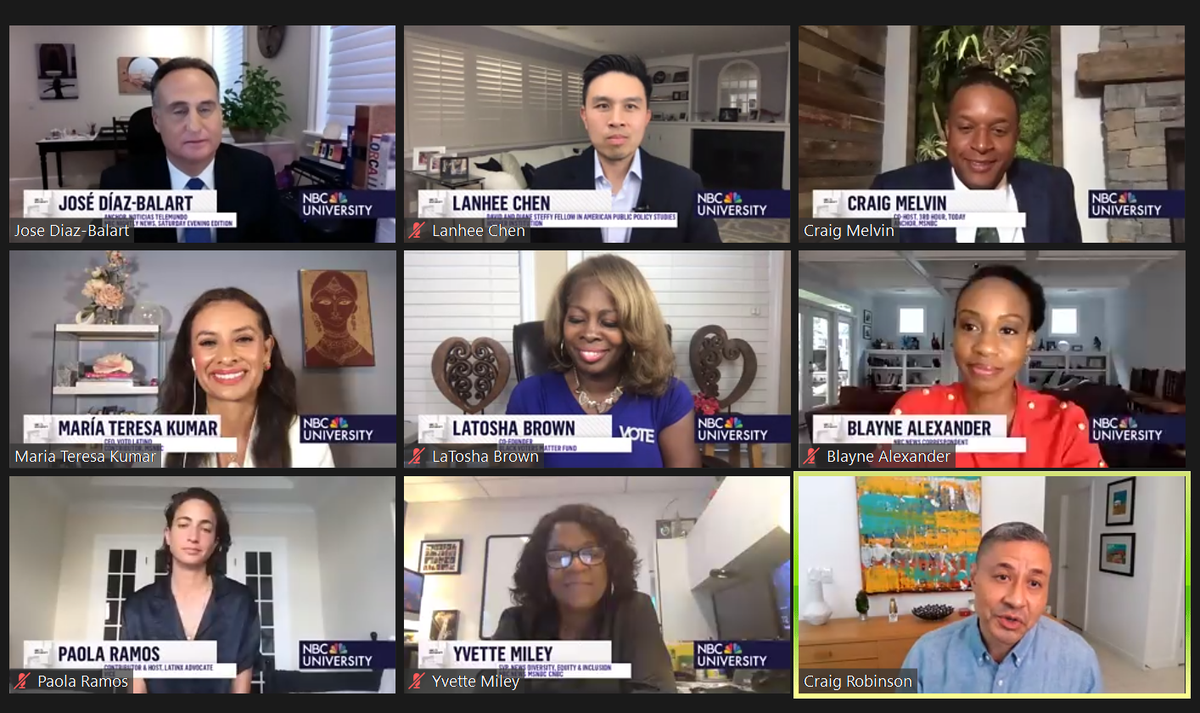 rvalentwit's tweet photo. One of the greatest panels so far! .@MariaTeresa1 .@jdbalart .@craigmelvin .@lanheechen .@MsLaToshaBrown .@MariaTeresa1 .@paoramos .@ReporterBlayne #MoreLatinosInNews https://t.co/1Doo4RR2wf