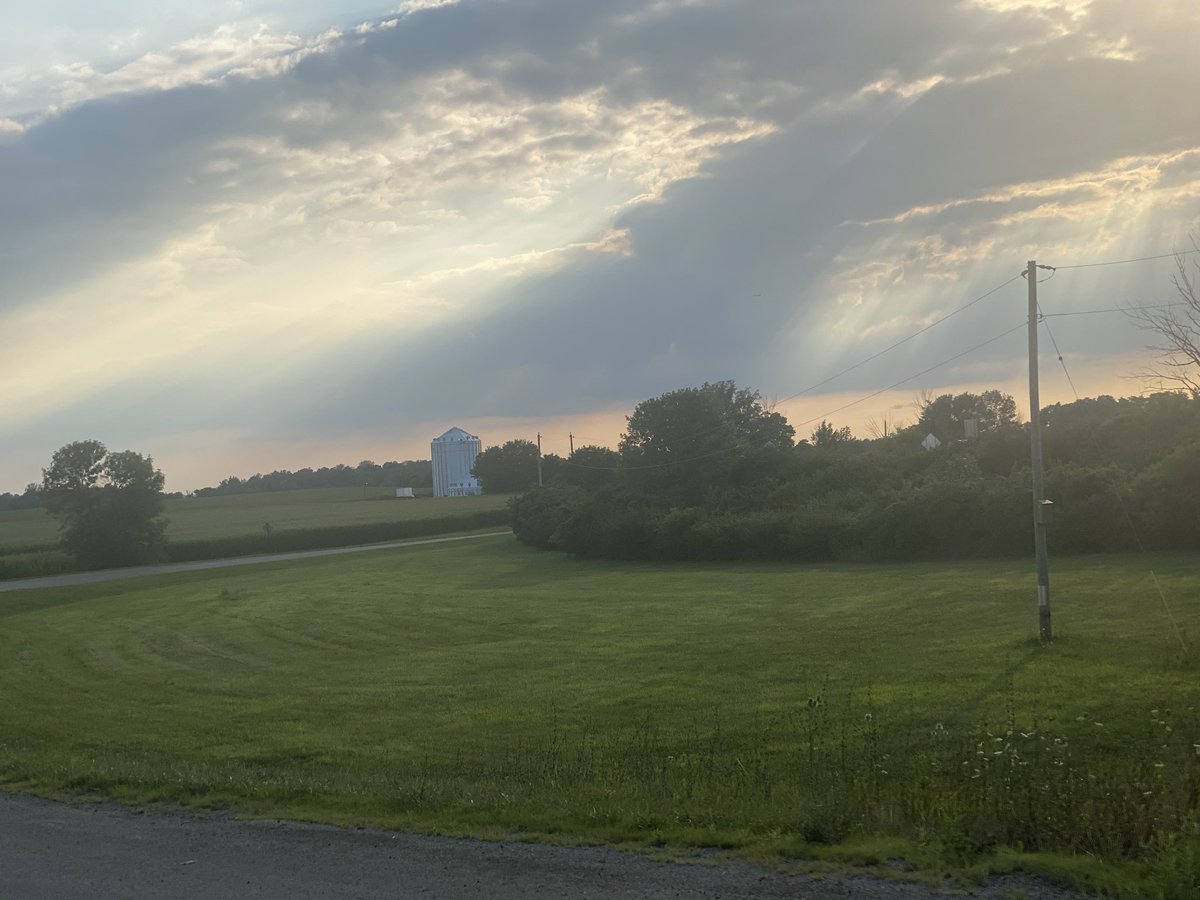 Rookieoftheyea9's tweet photo. Beautiful sunset in  waynesville Ohio. Love the cornfield 🌽! We love ❤️ softball 🥎! @kimmie737 @spann @coachperkins06 @kyndall01_w #sofosoftball #gomilestogoyard #bombsquadintown https://t.co/FAfXtkIZo3