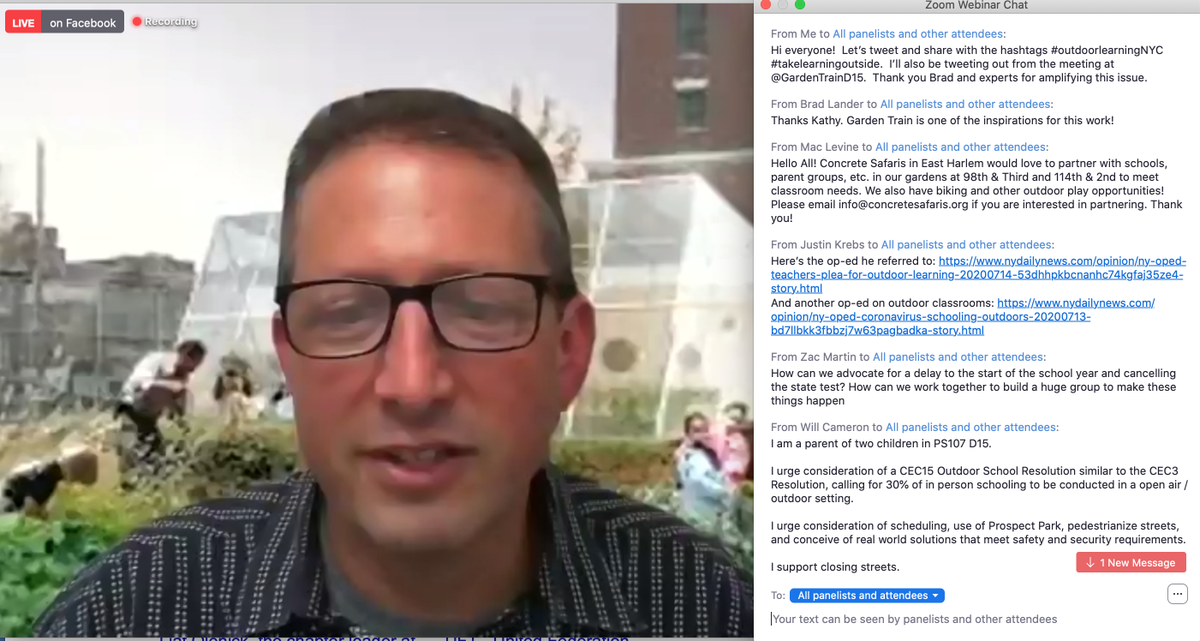 GardenTrainD15's tweet photo. Thanks @bradlander for the shout out to @GardenTrainD15 for bringing D15 schools and partners together to mobilize and connect those who care about outdoor learning.  #takelearningoutside #outdoorlearningNYC https://t.co/wr9IEEcbPM