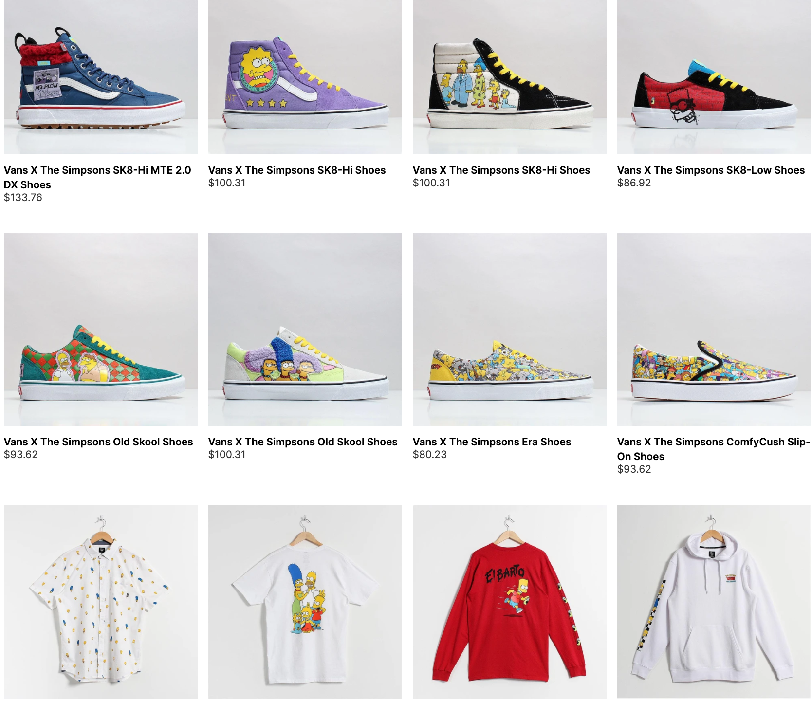 the simpsons vans canada