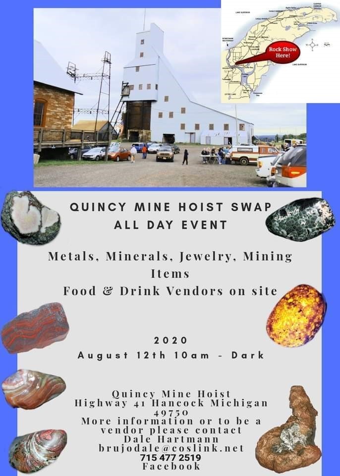 Rock Swap in Michigan.  Spend the day, tour the mine, and shop.  Can things get any better than that?