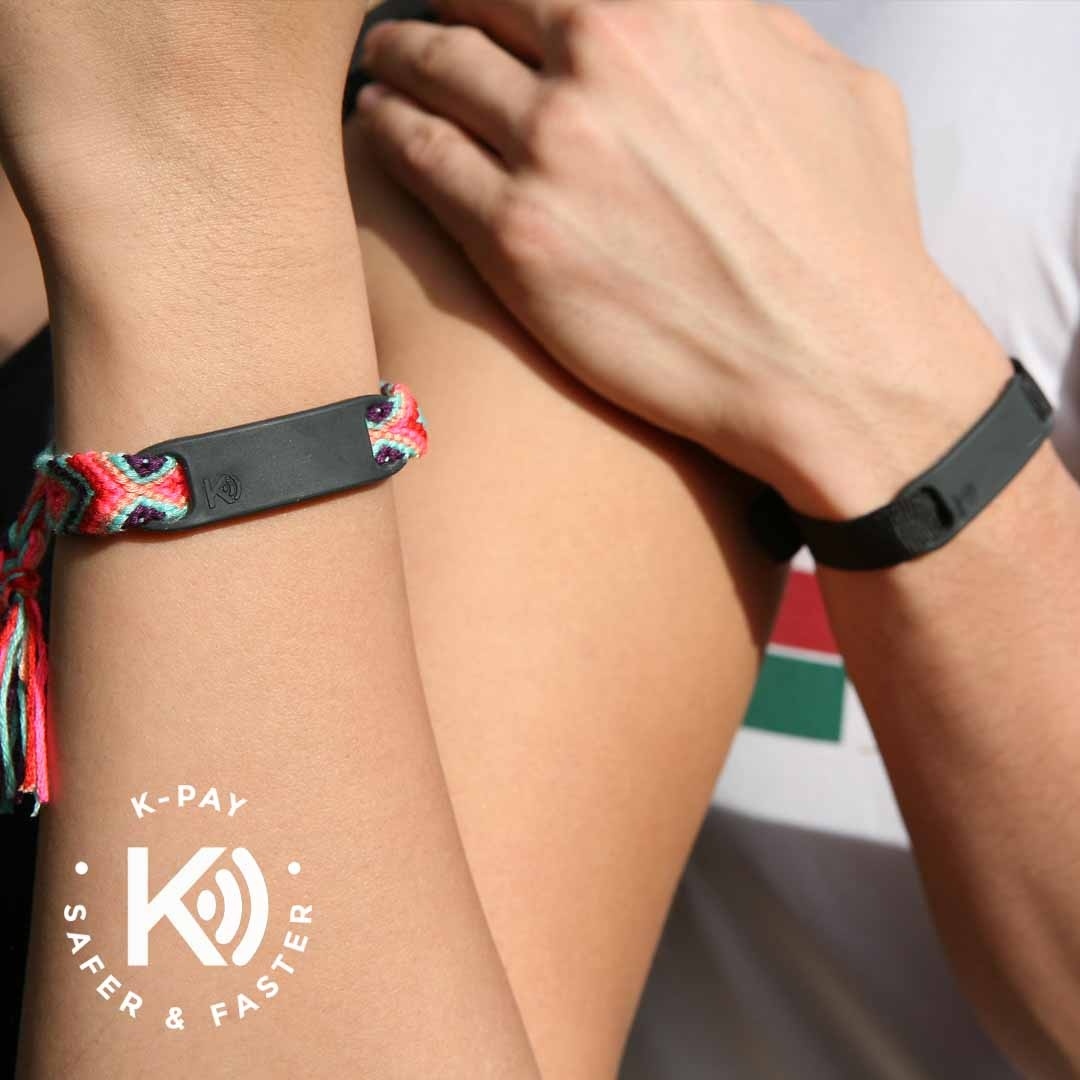 KpayWearables's tweet photo. Why not treat your friend to a K-pay Mavericks? The Mavericks can either be looped through a bracelet or put onto a key fob to make safer and faster contactless payments.  
#saferfaster #contactless #paymentwearable #mykpay #nernormal #payinstyle #tapandgo #wearyourwallet https://t.co/vlHEUym7kv