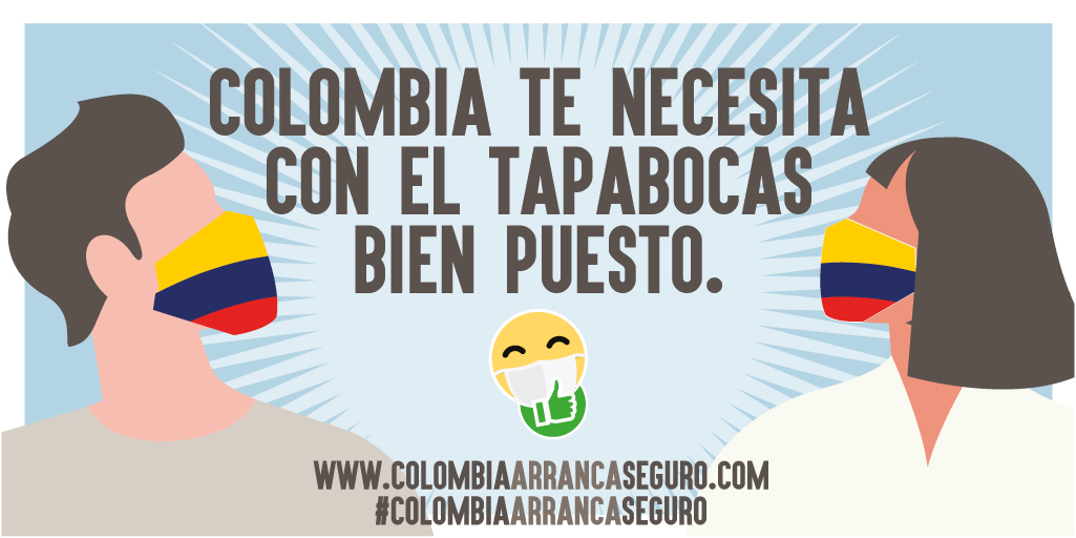 Hoy estamos peleando la batalla más importante de nuestro tiempo. Por las vidas y los empleos de millones de Colombianos, cuídate. #ColombiaTeNecesita #UsaTapabocas #LavadoDeManos #DistanciaFísica