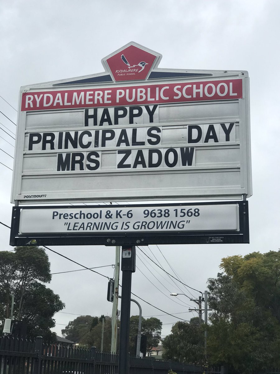 Happy Principal’s Day to a leader with a vision. <a href="/rydalmereps/">Rydalmere Public</a> <a href="/bek_zadow/">Bek Zadow</a> <a href="/melissa_grayy/">Melissa Gray</a>