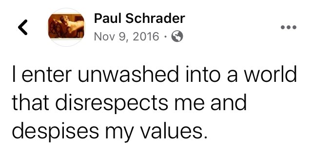Paul Schrader's facebook thoughts about The Last of Us episode 3 : r/YMS