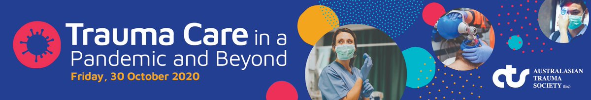 TraumaConfANZ's tweet photo. Join us online for a 1-day virtual conference on Friday, 30 October 2020. The day will explore Trauma Care in a Pandemic &amp; Beyond. Submit your abstract now via https://t.co/RJg3syPvWP
#trauma #virtualevent #education https://t.co/CJJX1RBcre