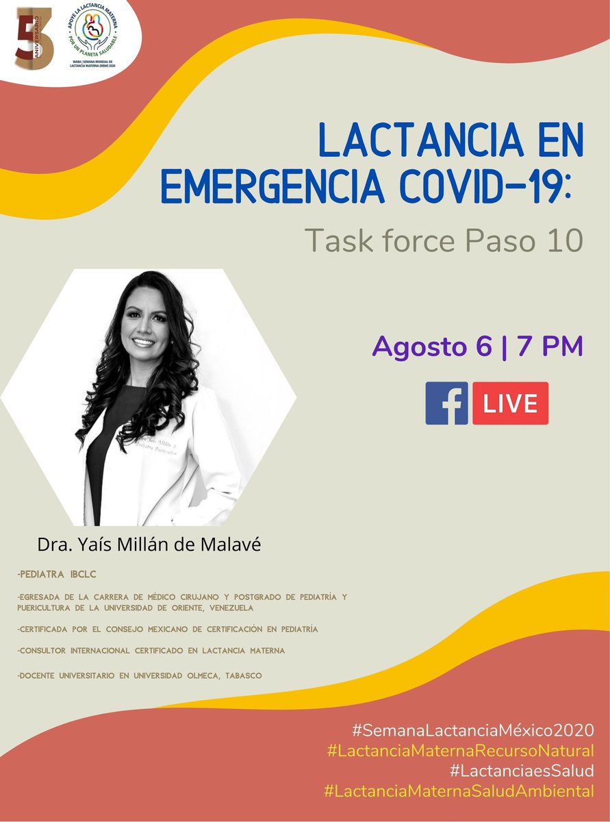 hcnpemex's tweet photo. Una exelente ponencia con una excelente invitada

#SemanaLactanciaMéxico2020
#LactanciaMaternaRecursoNatural
#LactanciaesSalud
#LactanciaMaternaSaludAmbiental
#PemexMasSano

https://t.co/fLoYMY0H74 https://t.co/mWrTnbmtff