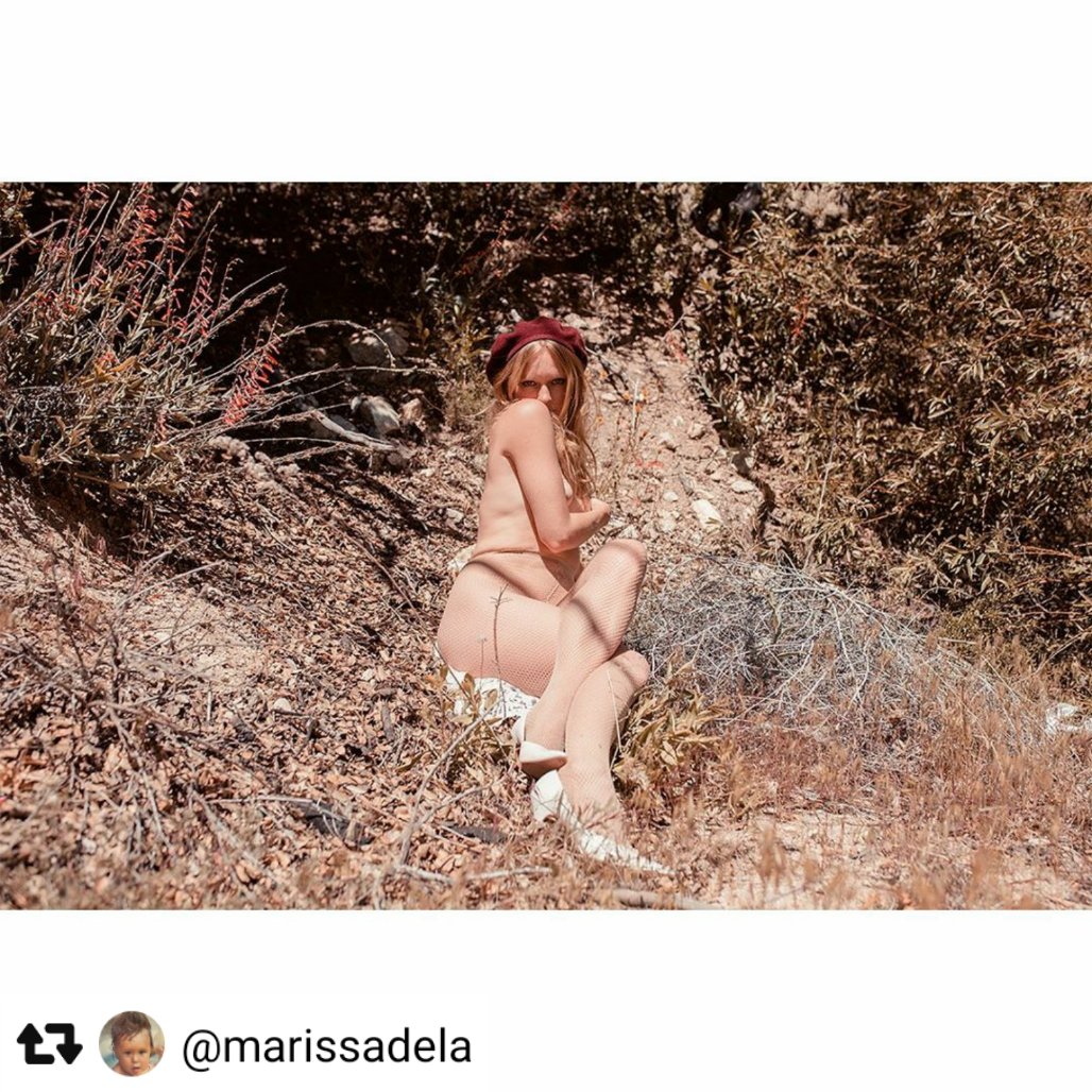 #Repost (IG: marissadella)
 ・・・ 
 Sweet Summer Lovin 🌾🌾🌾 #naturegirl #rasberryberet #angelesforest 🌺