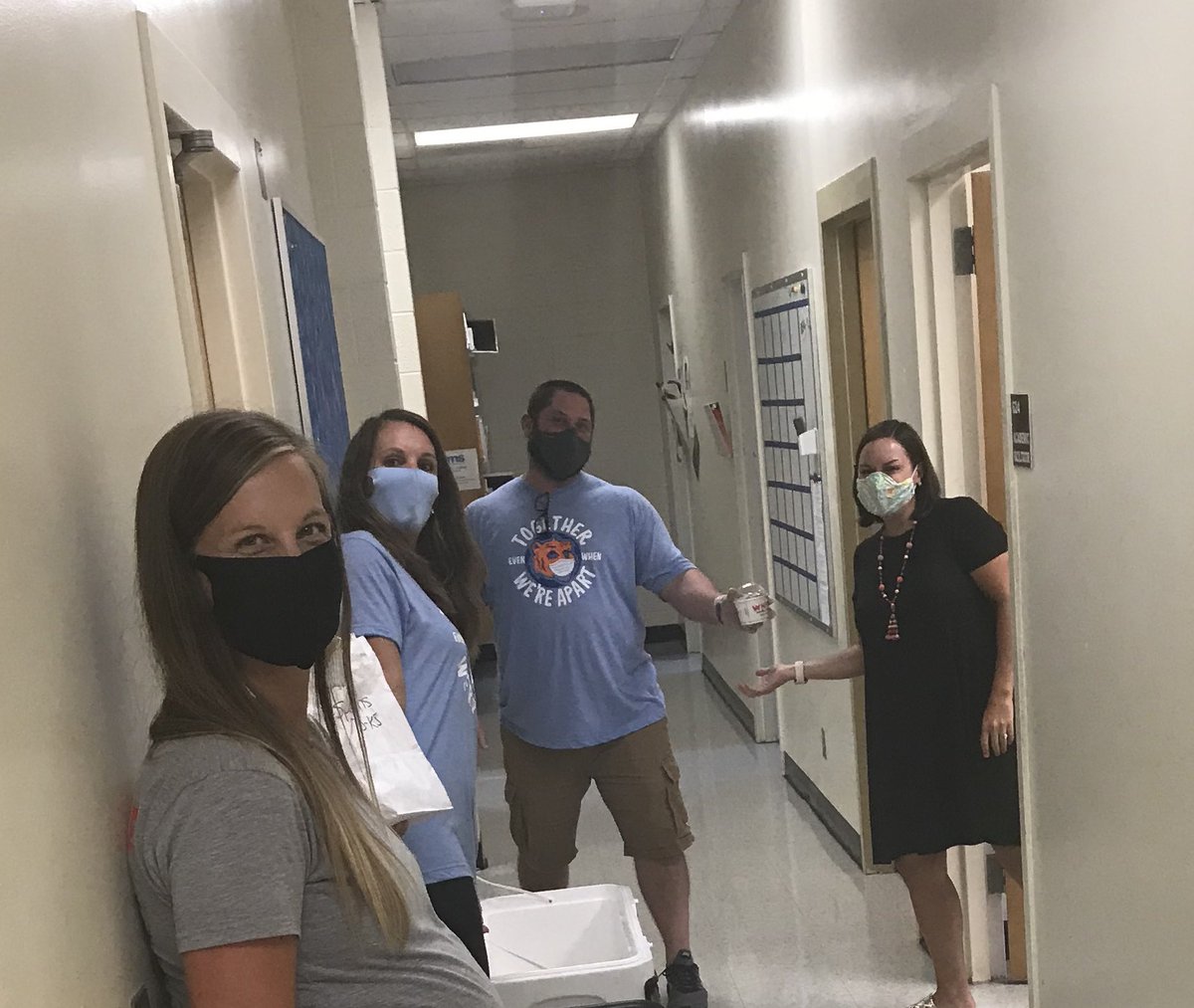 And a huge thanks to our PTO for the afternoon pick-us-up! Frozen custard delivery from <a href="/whitscustard/">Whit's Frozen Custard</a> of Davidson. 🍦